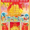Bìa lịch bloc bế nổi Thuận Buồm Xuôi Gió