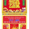 Bìa lịch gập khung vàng Khai Xuân Đại Cát