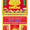 Bìa lịch gập khung vàng Lộc Kim Tiền