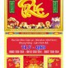 Bìa lịch gập khung vàng Xuân Phát Lộc