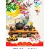 In Lịch 7 tờ Chữ Thư Pháp