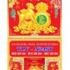 Lịch lò xo giữa dán nổi Xuân Tài Lộc