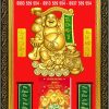 Lịch phù điêu khung nhựa Phật Di Lặc