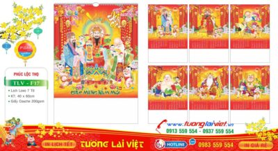 Mẫu Lịch Tờ Phúc Lộc Thọ